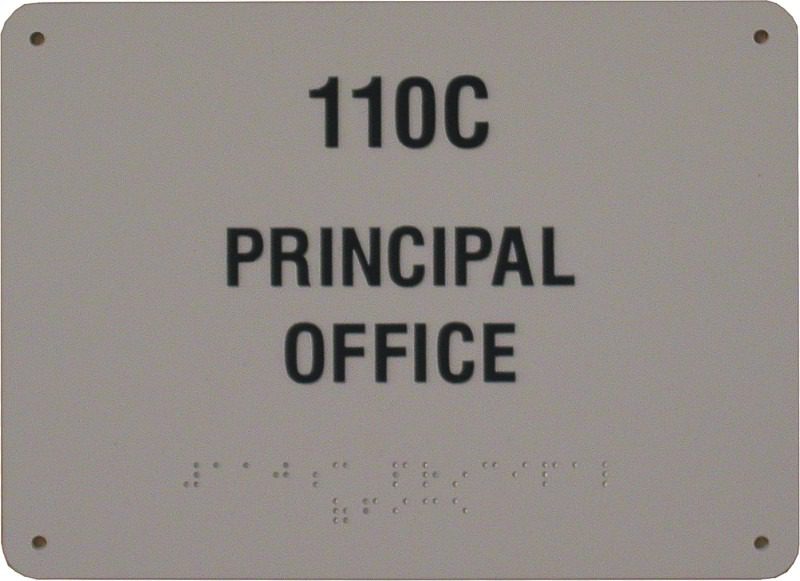 110C principal office plaque